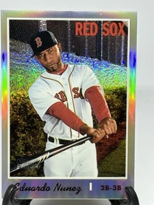 Eduardo Núñez 2019 Topps Heritage Chrome 210/570 #THC-340 Boston Red Sox - Imagen 1 de 8