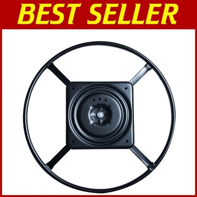 Black Steel Swivel Base Plate for Recliner Chair - 24" - Image 1 of 4