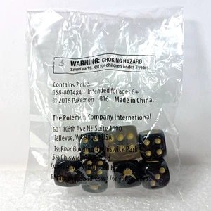 Pokemon Generations Elite Trainer black Pikachu dice ONLY 2016 in bag - Picture 1 of 4