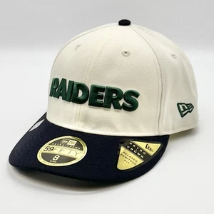 Las Vegas Raiders New Era 59FIFTY Size 8 Retro Crown Pro Bowl Fitted Hat NFL - Picture 1 of 8