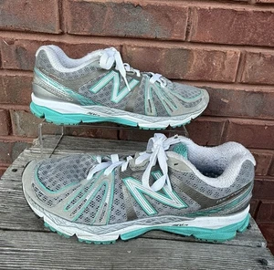 Scarpe da corsa donna New Balance NB taglia 8 sneakers 890V2 REVLITE grigio e verde acqua - Foto 1 di 19