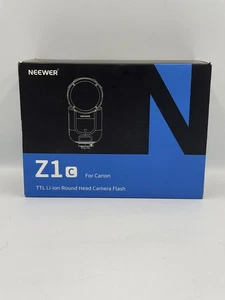 NEEWER Z1-C TTL Round Head Flash Speedlite 1/8000s HSS for Canon DSLR Cameras - Picture 1 of 2