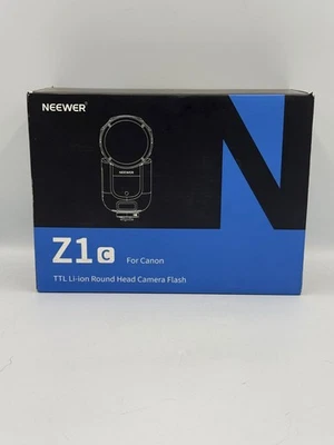 NEEWER Z1-C TTL Round Head Flash Speedlite 1/8000s HSS for Canon DSLR Cameras - Image 1 of 2