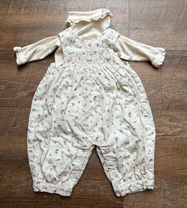 The Children's Place Vintage Floral Cord Gr. 3-6 Mo. bubble strampler und shirt - Bild 1 von 16