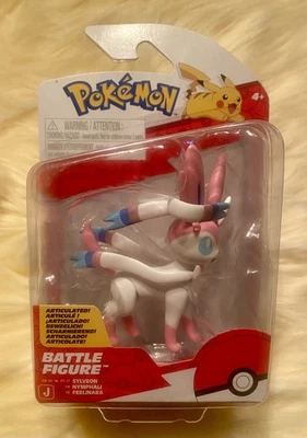 Pokemon SYLVEON - Battle Pack Nintendo Jazwares Figura de Acción - NUEVO 2025 - RARO Foto 1 de 4