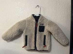 Giacca Patagonia bambino full zip retrò x pile 12-18M neutra con nuova blu navy - Foto 1 di 7