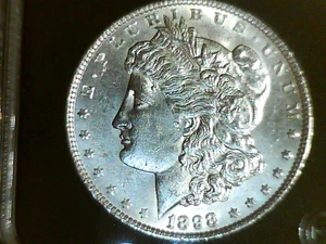 1898 $1 Morgan Silver Dollar - Picture 1 of 2