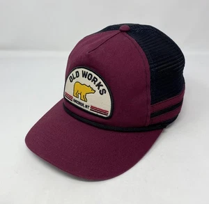 Old Works (Anaconda, MT) Maroon Golf Hat Rare SnapBack Rope Cap *Jack Nicklaus - Picture 1 of 7