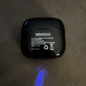 Vivitar AirVibes Pro Earbuds V40059W Headphones Wireless Black Case Working - Picture 1 of 7