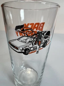 Back To The Future Craft Beer Pint Glass Delorean Back To The Frothy Beard Brew - Picture 1 of 6