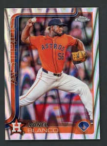 2025 Topps Chrome Ronel Blanco Houston Astros Raywave - Foto 1 di 2