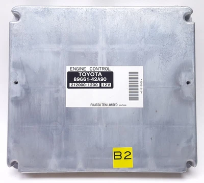 2004 Toyota Rav4 2.4L PCM A/T 4WD Module ECM 89661-42A90 - Image 1 of 4