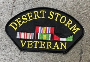 MILITARY PATCH- DESERT STORM VETERAN- 5.25" X 3" - Picture 1 of 1