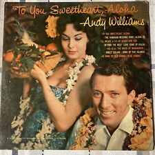 Andy Williams, To You Sweetheart, Aloha, Cadence Records CLP 3029