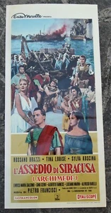 locandina film L'ASSEDIO DI SIRACUSA Rossano Brazzi Tina Louise Sylva Koscina - Imagen 1 de 1