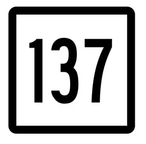 Connecticut State Highway 137 Aufkleber Sticker R5152 Highway Route Schild - Bild 1 von 1