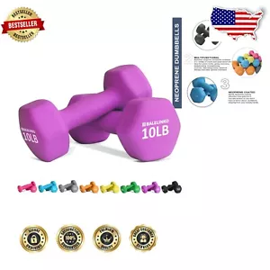 Compact 10 lb Dumbbell Pair - Perfect for Home Gym and Outdoor Exercises - Picture 1 of 3