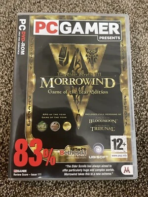 Elder Scrolls III Morrowind PC GOTY Edition RPG Fantasy Bethesda Game - Image 1 of 4