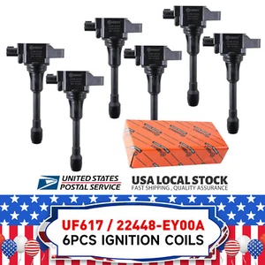 6pcs Ignition Coil for INFINITI 2008-2013 G37 2011-2013 M37 V6 3.7L UF617 - Picture 1 of 17