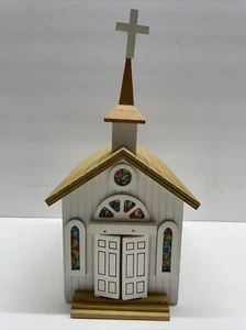 Berkeley Designs Vintage Music Box Church,Doors Open Plays Amazing Grace GA4 - Picture 1 of 8