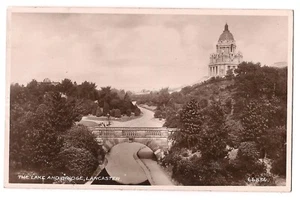 RPPC LAKE & BRIDGE Lancaster Lancashire United Kingdom Postcard UK VALENTINE'S - Picture 1 of 2