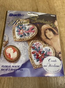 BUCILLA RIBBON EMBROIDERY Delicate Blooms Sachet Kit Roses #41007 NEW - Picture 1 of 5