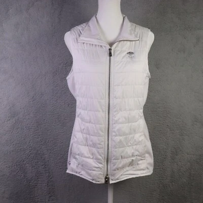 Colete híbrido Peter Millar fusível feminino médio branco acolchoado coroa artesanal golfe - Imagem 1 de 4