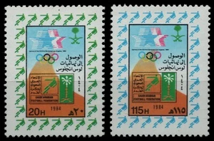Arabia Saudita 1984 - Mi-Nr. 790-791 ** - MNH - Olympia Los Angeles - Imagen 1 de 1