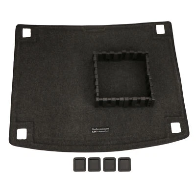 2011-2017 VW Volkswagen Touareg Heavy Duty Trunk Liner With Cargo Blocks OEM NEW - Image 1 of 4