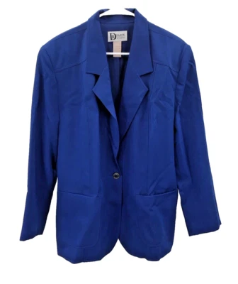 Chaqueta Blazer Da-Rue Vintage Talla Grande 18 Cierre de Un Botón Foto 1 de 4