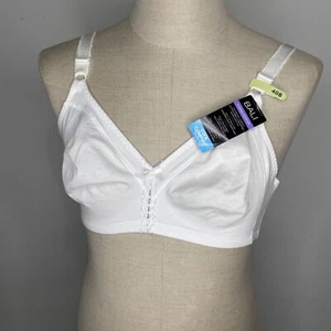 Nuovo reggiseno Bali 40B bianco copertura completa sollevamento fresco comfort stile wireless DF3036 - Foto 1 di 7