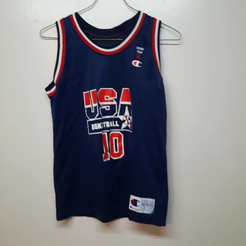 VTG Champion USA Basketball Olympics Dream Team Jersey Reggie Miller 10 XL 18-20 Cover