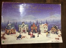 Village De Noel Lumineux Villaggio Di Natale Case E Personaggi