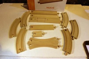 NUCHI - 20601- 14 PIECE WOODEN TRACK EXPANSION SET- (THOMAS/BRIO)- NEW- W52 - Picture 1 of 1