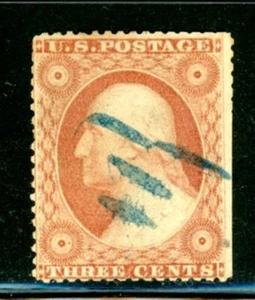 US Scott # 26 - Used - Blue Pen Cancelation           (26-C223) - Picture 1 of 1