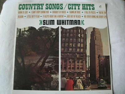 SLIM WHITMAN COUNTRY SONGS/CITY HITS VINYL LP 1964 LIBERTY RECORDS BORN TO LOSE - Image 1 of 4