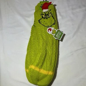 The Grinch 1 Pair Slippers Lined Socks Soft Warm Non Slip Size 9-11 - Picture 1 of 4