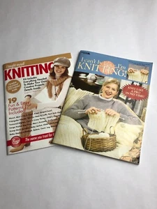 Knitting Book Lot of 2 - Taught Myself DVD & Can't Believe I'm Knitting - Picture 1 of 6