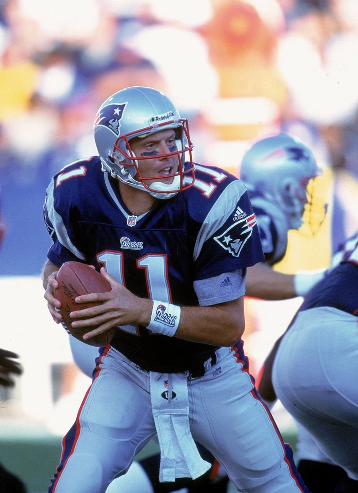 Foto brillante de los Patriotas de Nueva Inglaterra Drew Bledsoe 8x10 impresión de fútbol americano de la NFL #3 Foto 1 de 1