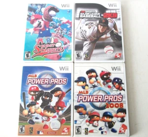 Nintendo Wii Baseball Games Lot Mario Sluggers MLB Power Pros 2K9 Sports Super - Picture 1 of 20