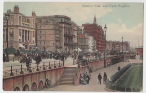 Brighton Bedford Hotel and Front Vintage Post Card - Picture 1 of 1