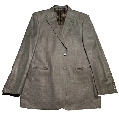 Chaqueta Abrigo Deportivo de Lana Joseph Abboud 1450/1 Talla 44L Blazer Pata de Gallo Foto 1 de 4