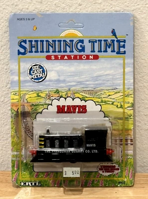 RARO SIN USAR, EN CAJA, ESTACIÓN DE TIEMPO BRILLANTE DIECAST THOMAS THE TRAIN 1992 ERTL THOMAS THE TRAIN "MAVIS" Foto 1 de 4