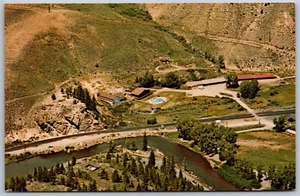 Vtg Colorado CO Hot Sulphur Springs Mineral Baths Swimming Pool & Motel Postcard - Picture 1 of 2