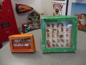VINTAGE FISH MASTER/ARMY & NAVY 2 BOXS OF FISHING FLIES MADE IN JAPAN - Picture 1 of 12