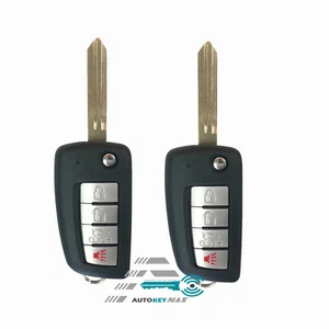 For 2003-2006 Infiniti G35 NISSAN 350Z Flip Remote Car Key Fob 4 BUTTON KBRSTU15 - Picture 1 of 1