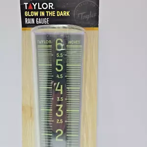 Pluviómetro Taylor Precision Products Brilla en la Oscuridad Negro y Verde 5288423 - Imagen 1 de 8