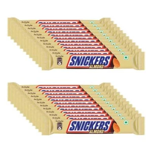 Snickers Mandel gefüllt Schokoriegel geröstete Mandeln und reichhaltiges Karamell 22g 10er Pack - Bild 1 von 3