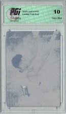 Giannis Antetokounmpo 2020 LEAF HYPE! #48 Black Printing Plate 1 of 1 Trading