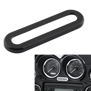 Instrument Indicator Lamp Bezel Cover Black For Harley Road Street Glide 96-2013 - Foto 1 di 11